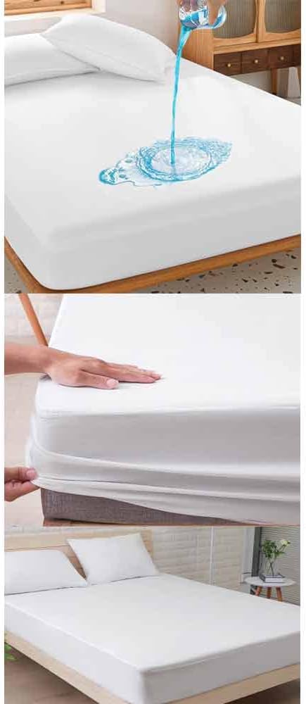 Premium Queen Size Mattress Soft Protector Waterproof Fitted Bed Cover Anti Dust