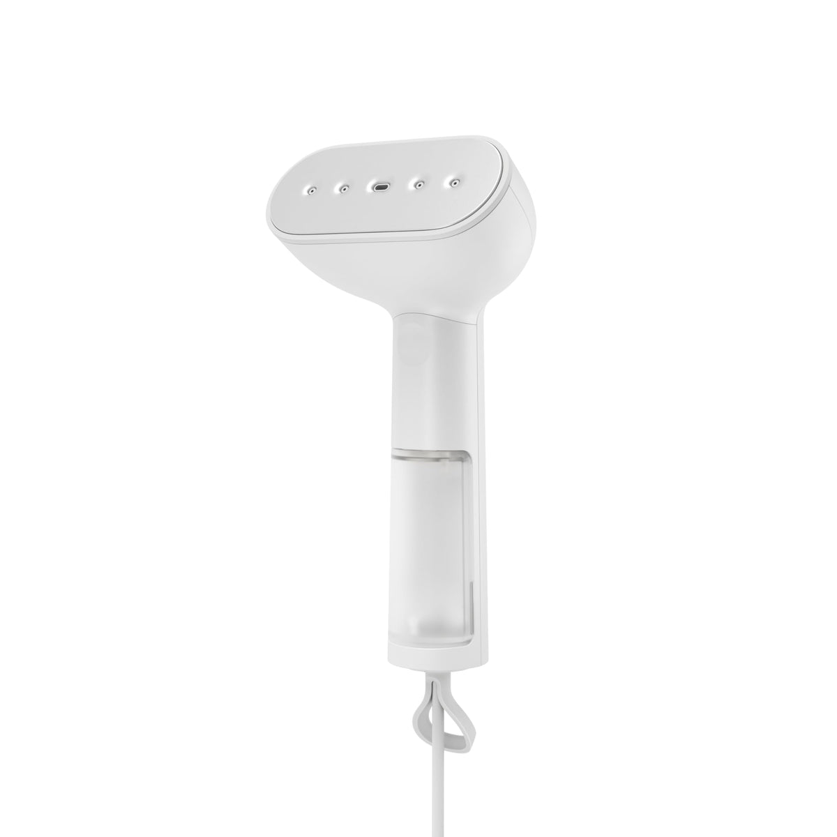 Steamery Handheld Clothes Steamer Cirrus Core, 1350W, Steam Output 0.74 oz/min, Heat up in 15 Seconds, Dry Steam Technology, Hanging Loop, Visible Water Tank, Portable, Scandinavian Design (White)