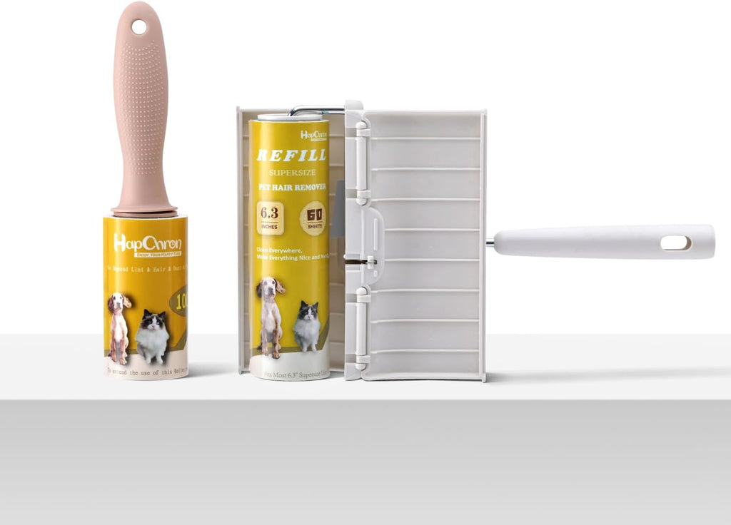 Lint Roller Refills 6.3", 240 Sheets, Extra Sticky, Two-Color Easy Tear-Off