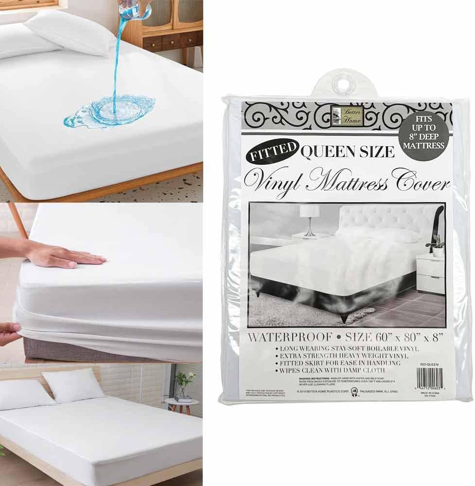 Premium Queen Size Mattress Soft Protector Waterproof Fitted Bed Cover Anti Dust