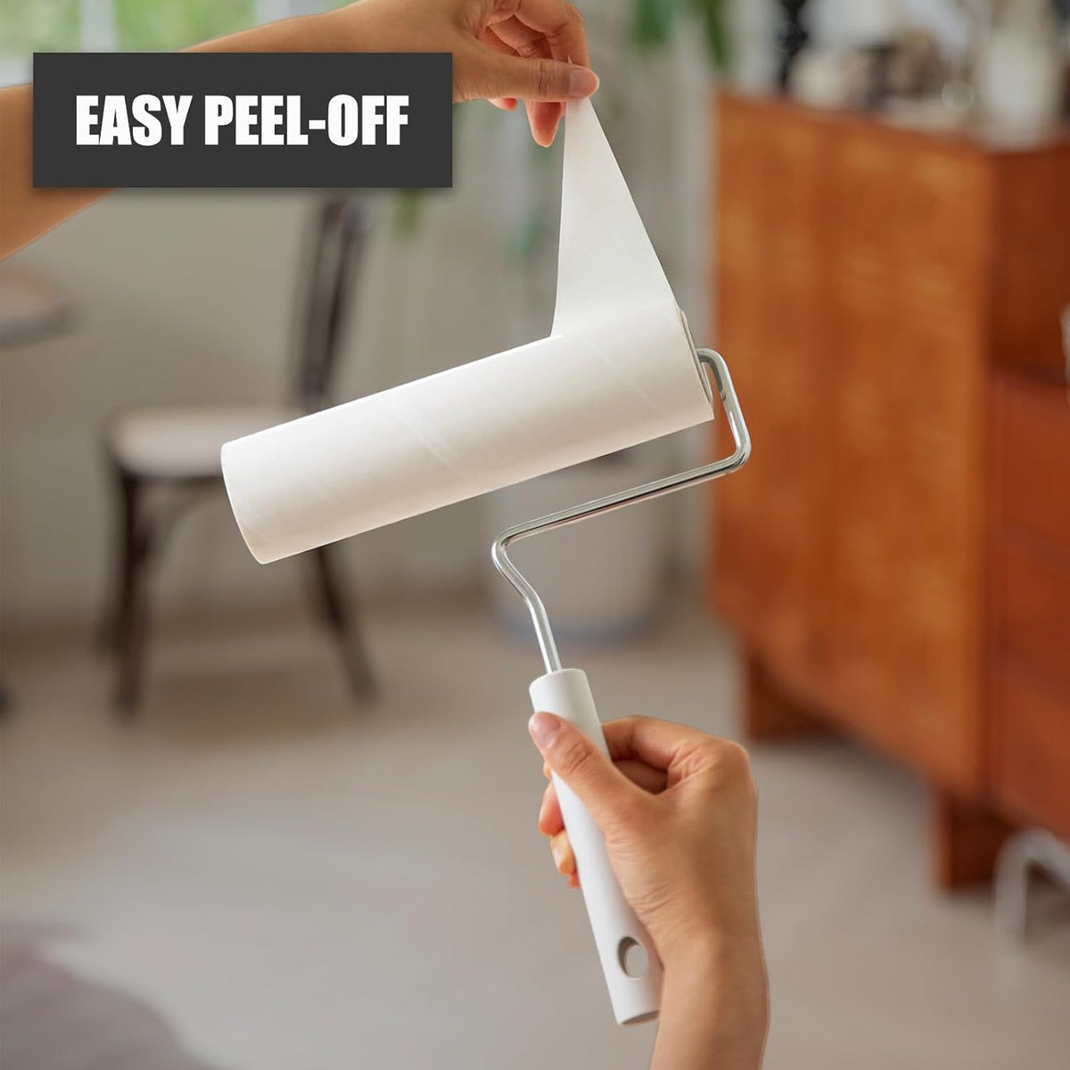 7.9'' Large Lint Roller for Pet Hair Extra Sticky (1 Roller + 450 Sheets)
