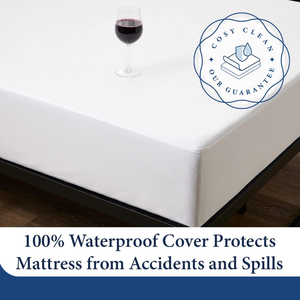Cosy House Collection Luxury Mattress Protector Rayon Derived from Bamboo