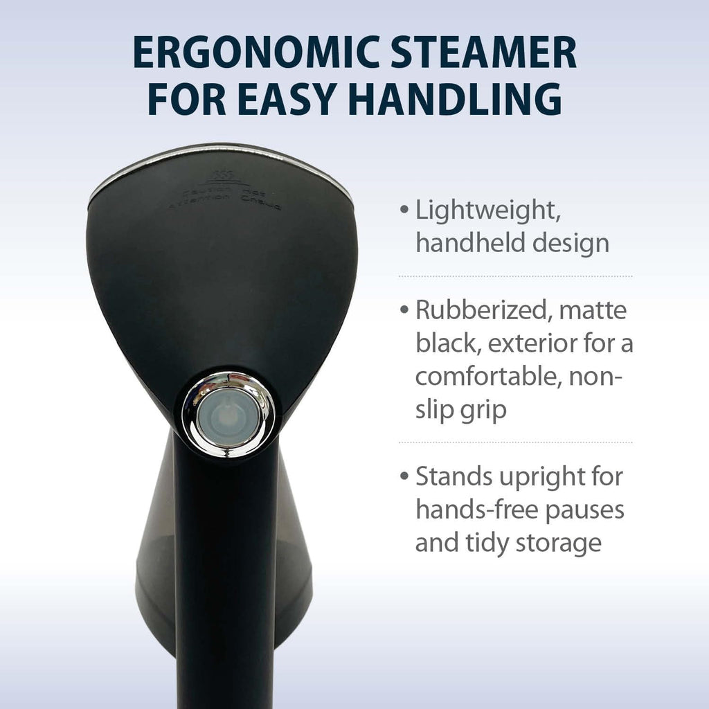 Voyager Cloud Handheld Clothes Steamer, 1650W, Matte Black
