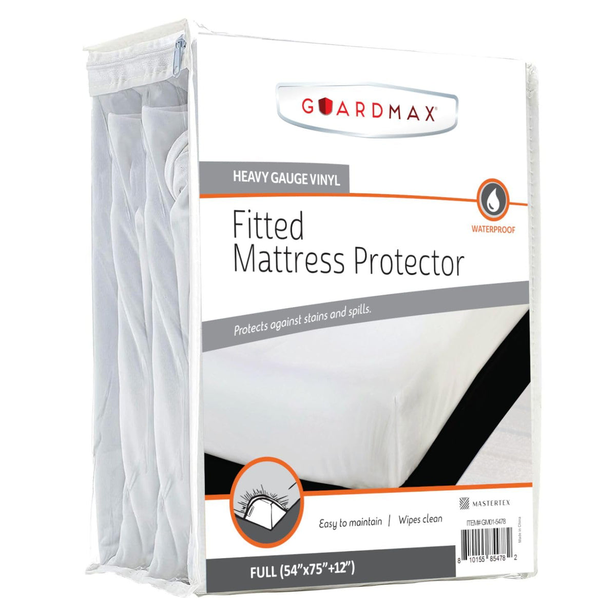 Guardmax Jersey Knitted Twin XL Size Mattress Protector - Waterproof & Dust Mite Proof Mattress Cover with Stretchable Pockets - Soft, Comfortable, & Noiseless Waterproof Fitted Sheet.(39 x 80 x 13)
