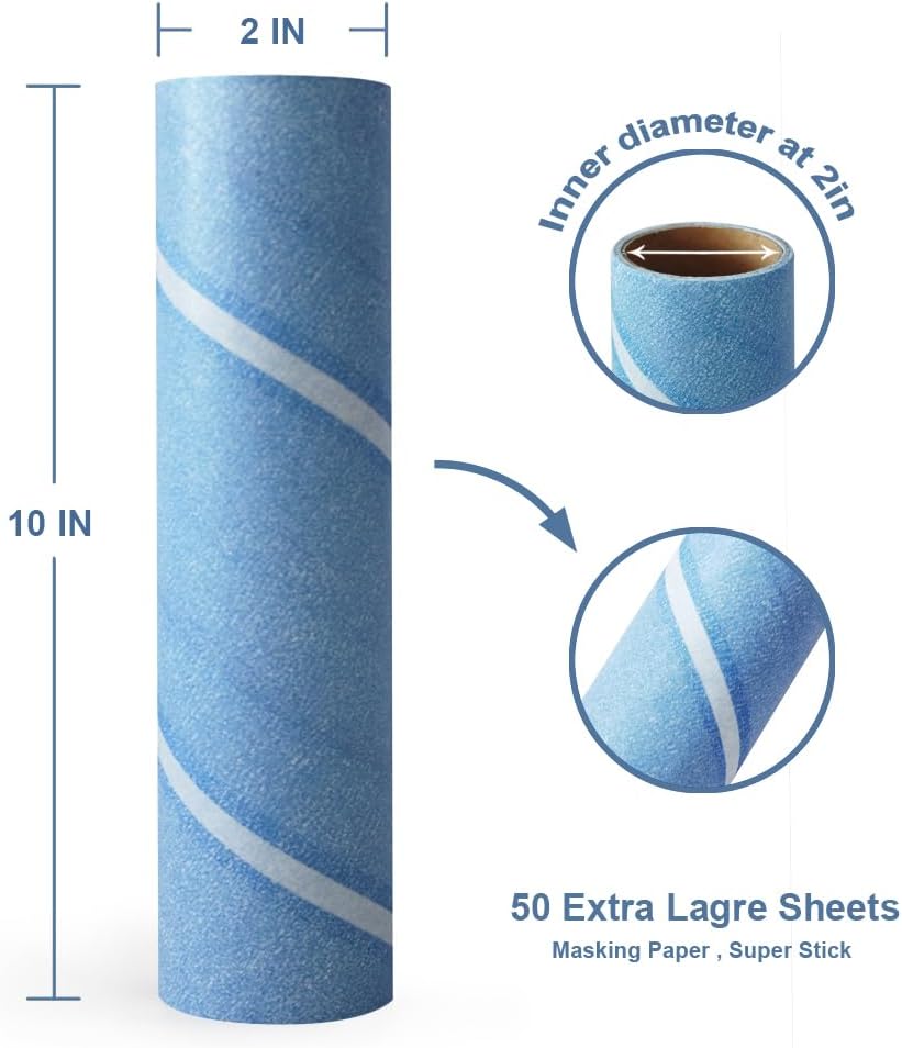 Layers Large Lint Roller Refill,Oversized Rollers, 10 in Wide in Market