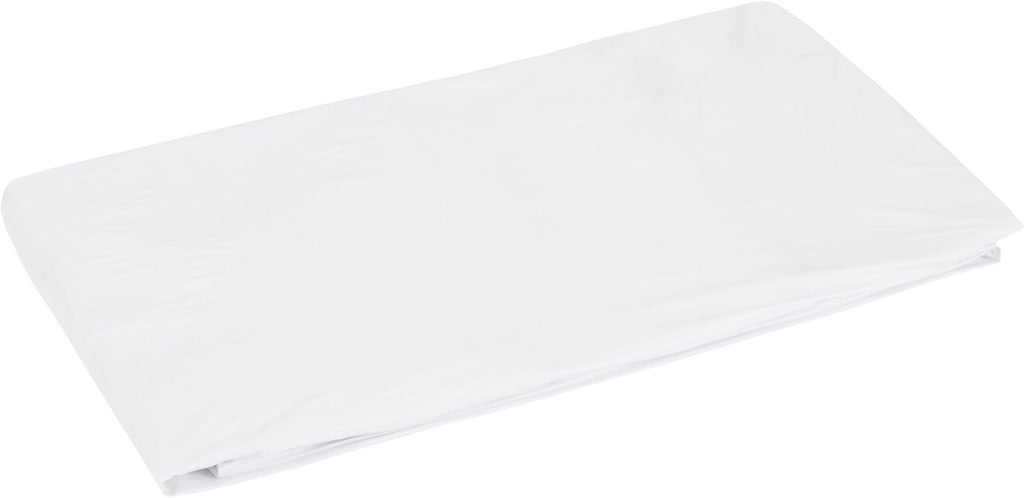 Fresh Ideas Fitted Vinyl Mattress Protector, Waterproof, Hypoallergenic, 14" Pockets, Queen