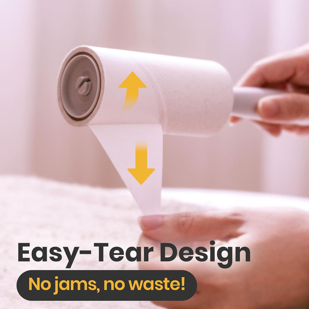 DELOMO Lint Roller for Pet Hair Extra Sticky, Mega Value Set of 1000 Sheets