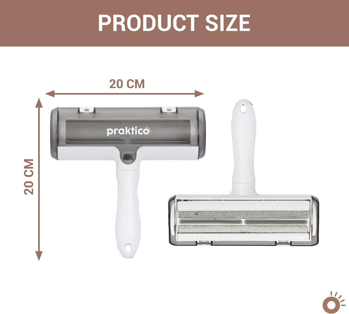Pet Hair Lint Remover Brush, Reusable Lint Roller for Pet Hair,Self Clean Dog Cat Fur Removal Brush, from Carpet, Furniture, Rugs, Laundry, Bedding, Sofa-White