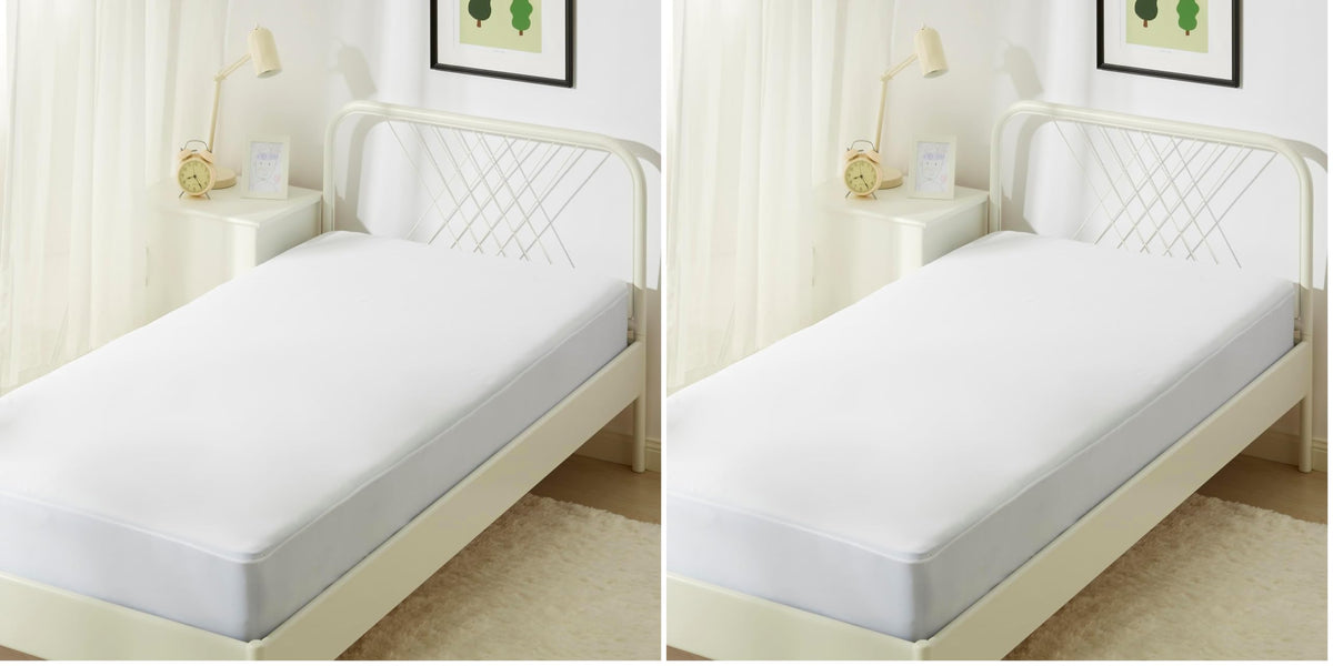 Amazon Basics Zippered Mattress Encasement - Waterproof, Queen