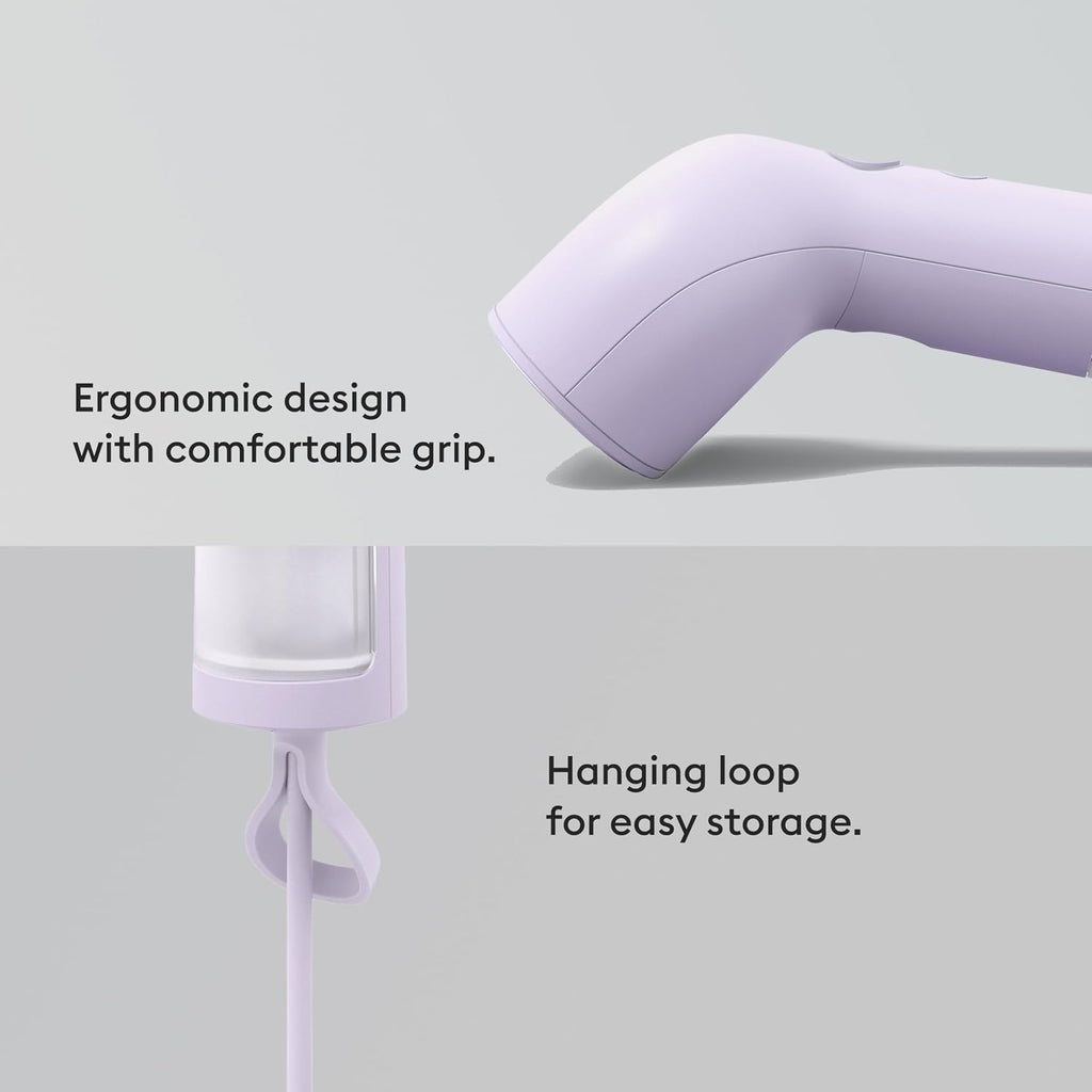 Steamery Handheld Clothes Steamer Cirrus X, 1200W, Steam Output 20g/min, Heat up in 20 Seconds, Portable, Minimalistic, Scandinavian design, Purple
