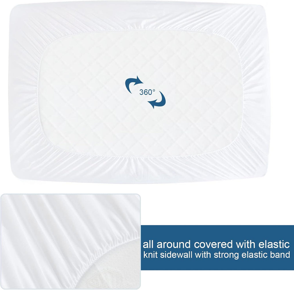 Full Size Mattress Protector Waterproof,Absorbent Fitted Sheet