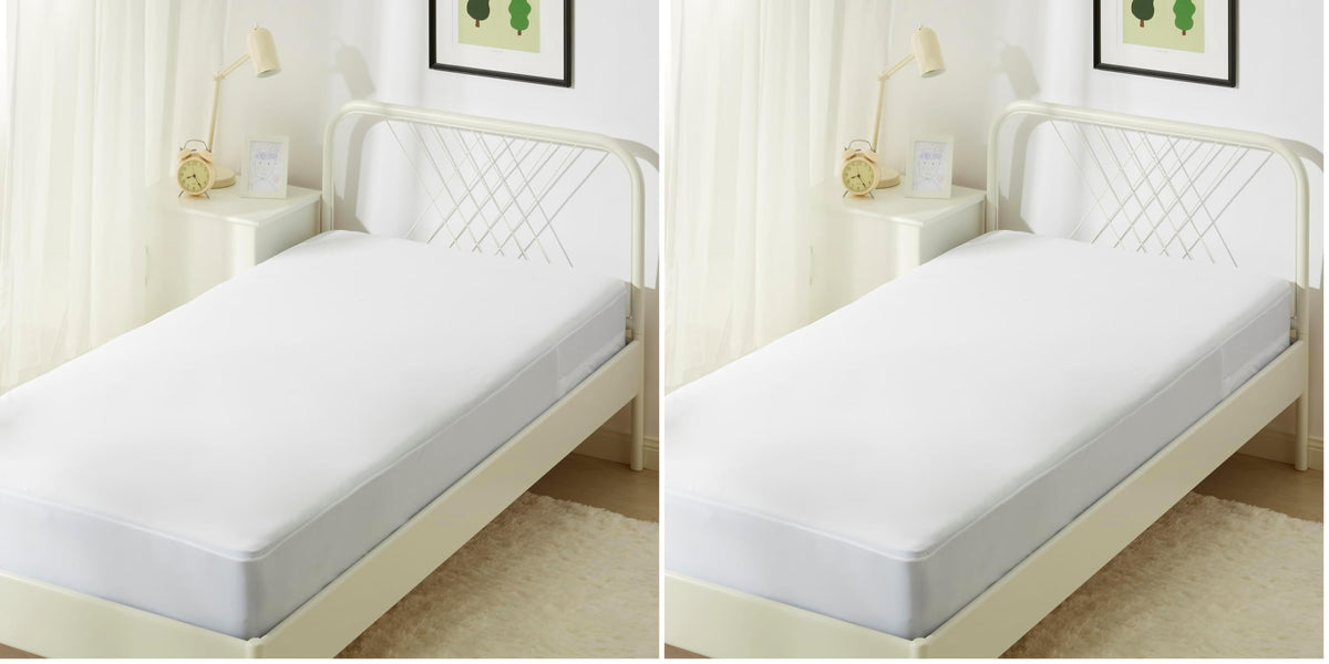 Amazon Basics Zippered Mattress Encasement - Waterproof, Queen