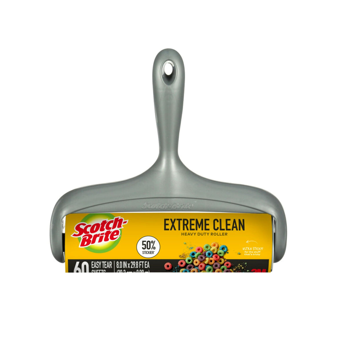 Scotch-Brite Extreme Clean Large Lint Roller,60 Sheets, 1 Pack