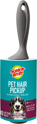 Scotch-Brite Pet Extra Sticky Hair Lint Roller, 600 Sheets Total, 6 Pack