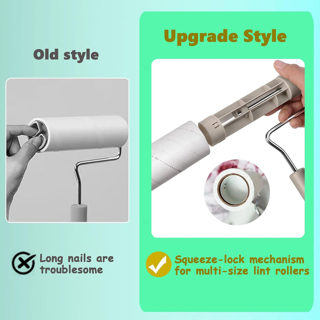 Large Lint Rollers for Pet Hair Extra Sticky，6.3'' Wide Remover