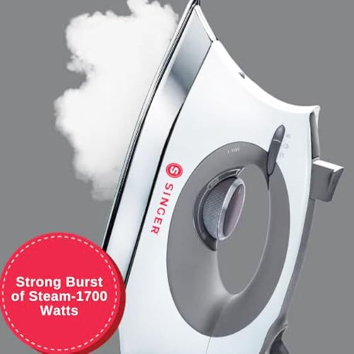 SINGER® SteamCraft Steam Iron (1700W), Auto Shutoff - White