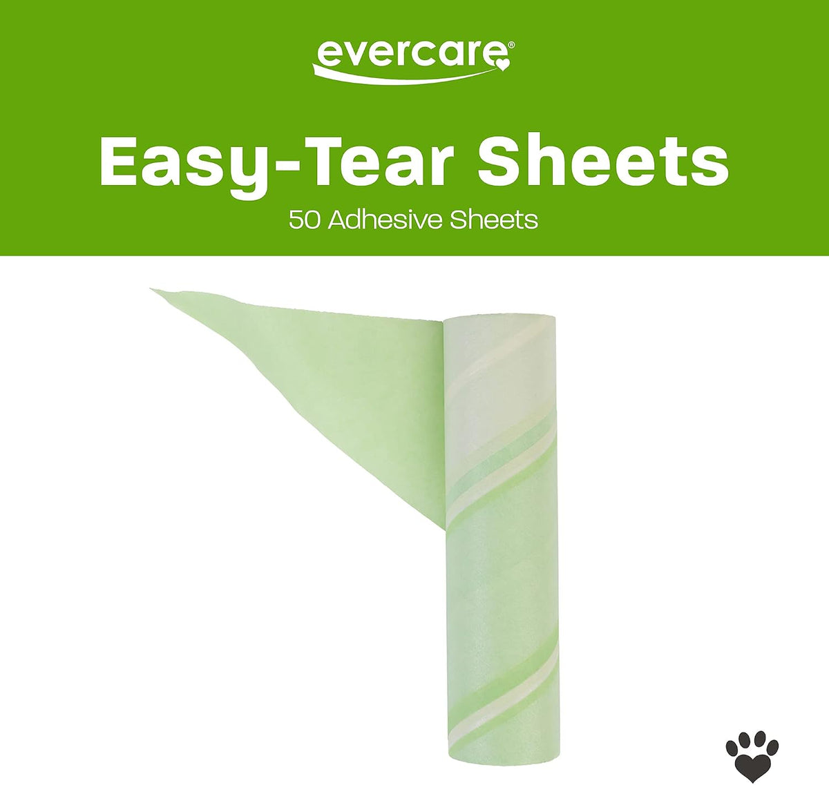 Evercare 10-Inch Mega All-Purpose Pet Hair Lint Roller Refill, 50 Sheets – Sticky Roller for Pet Hair, Cat & Dog Hair Remover, Lint Remover, Pet Hair Remover for Furniture, Clothing & Cars
