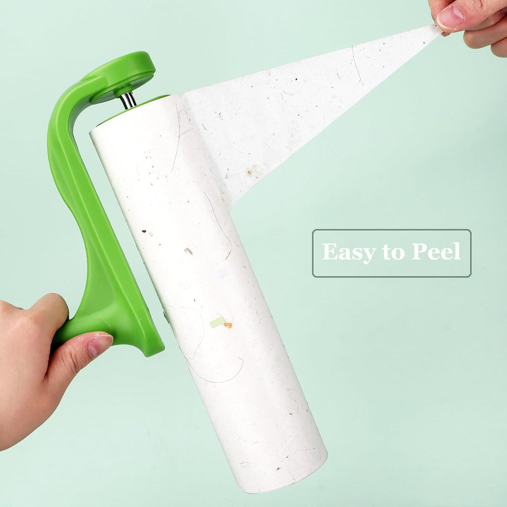 10 inch Lint Roller Refill Compatible with Large Mega 10 in Wide Lint Rollers, Pack of 4 Refills, 60 Sheets per Refill, Total 240 Extreme Stick Sheets