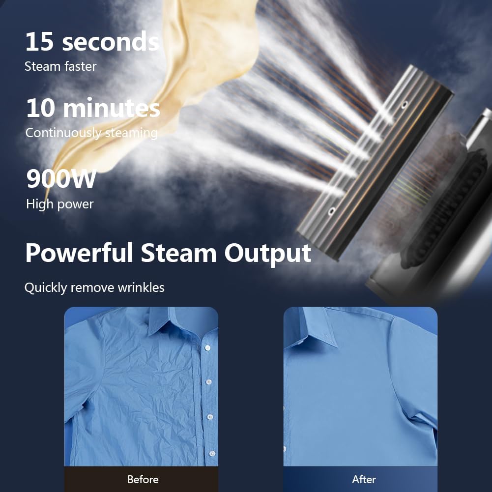 Nesugar G3 Steamer for Clothes Portable Travel Steamer, Fashion Handheld Garment Steamer, 0.75lbs Lightly, 15s Fast Heat-up, Light Mini Steam Iron for travel and home