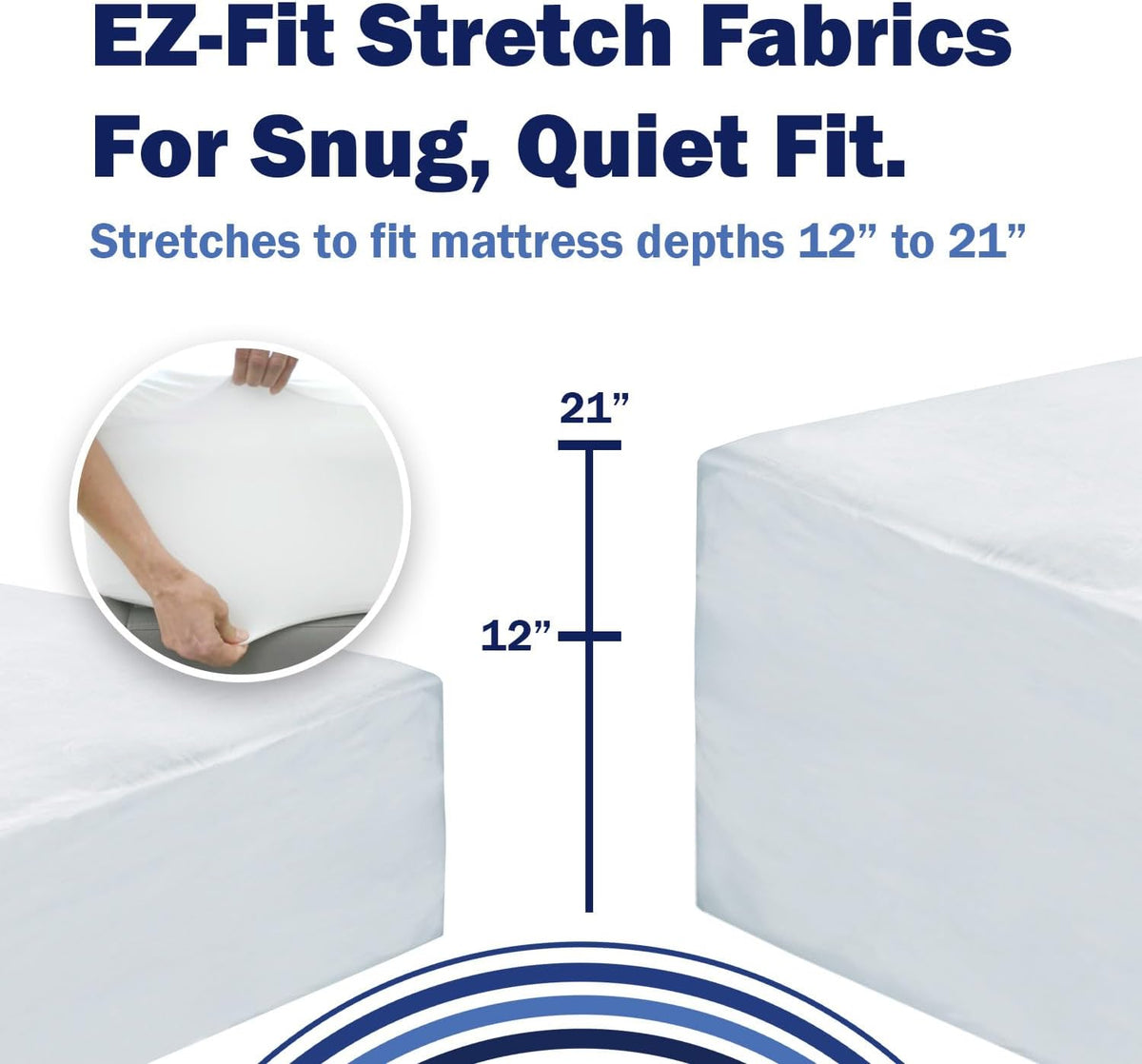 CleanRest Waterproof Mattress Fitted Sheet Protector, Ultimate Defense Against Spills and Wear, MicronOne Allergen Barrier, Breathable, Chemical-Free, Fits Mattress Depths 12" to 21" (Twin)