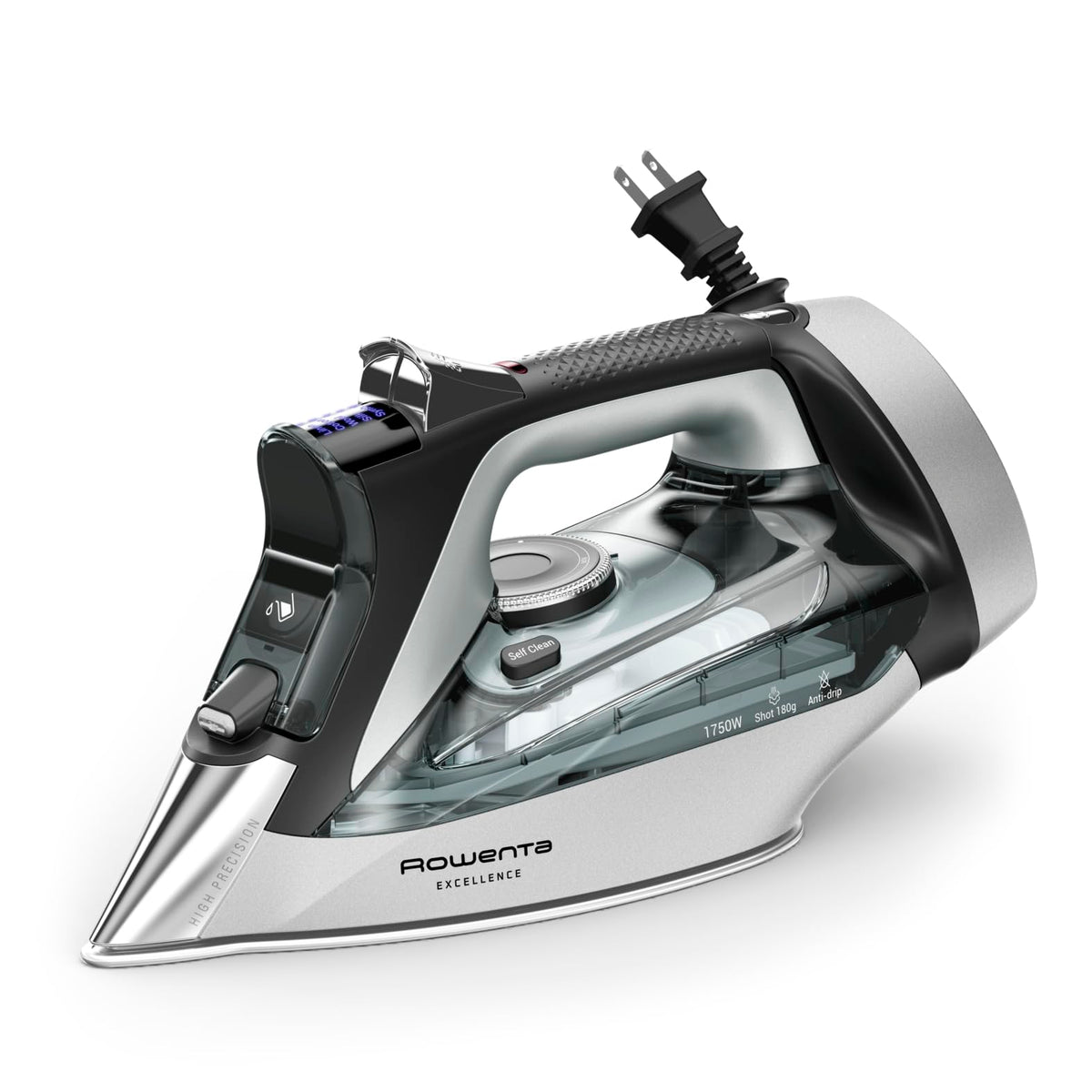 Rowenta AccessSteam Cordreel Steam Iron for Clothes, Anti-Drip Protection, Clothes Iron with Steamer, DW2459U1