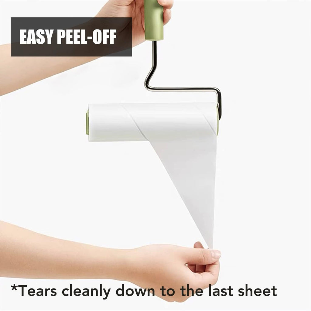 Extra Sticky Large Surface Lint Roller, 6.3''Wide Roller for Pet Hair