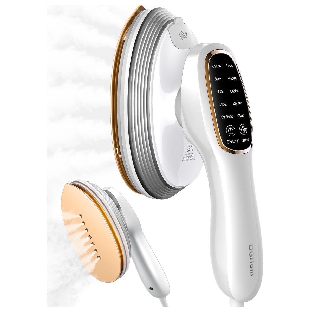 OGHom 2-in-1 Iron & Steamer for Clothes, Handheld Garment Wrinkle Remover