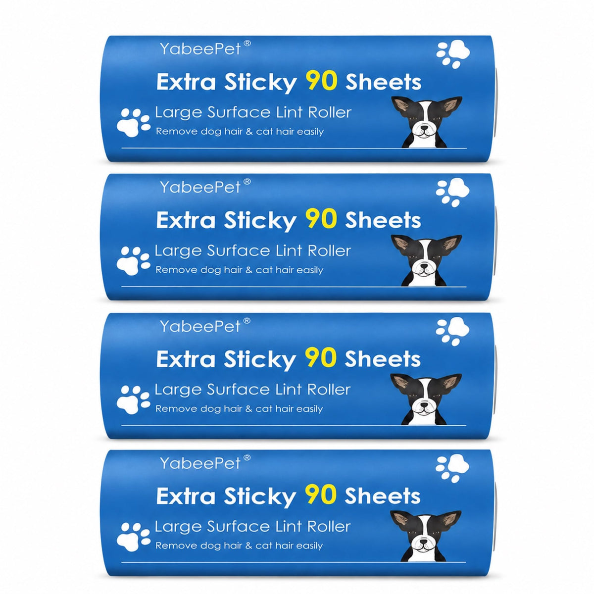 Extra Sticky Large Lint Roller Refills, 6.3'' Giant Lint Roller Refills for Pet Hair, Clothes&Furniture Cleaning, 540 Sheets in Total
