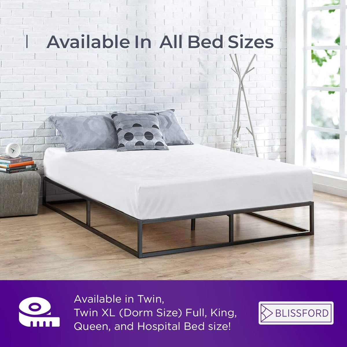 BLISSFORD Queen Plastic Mattress Protector, Heavy Duty Fitted Vinyl Cover
