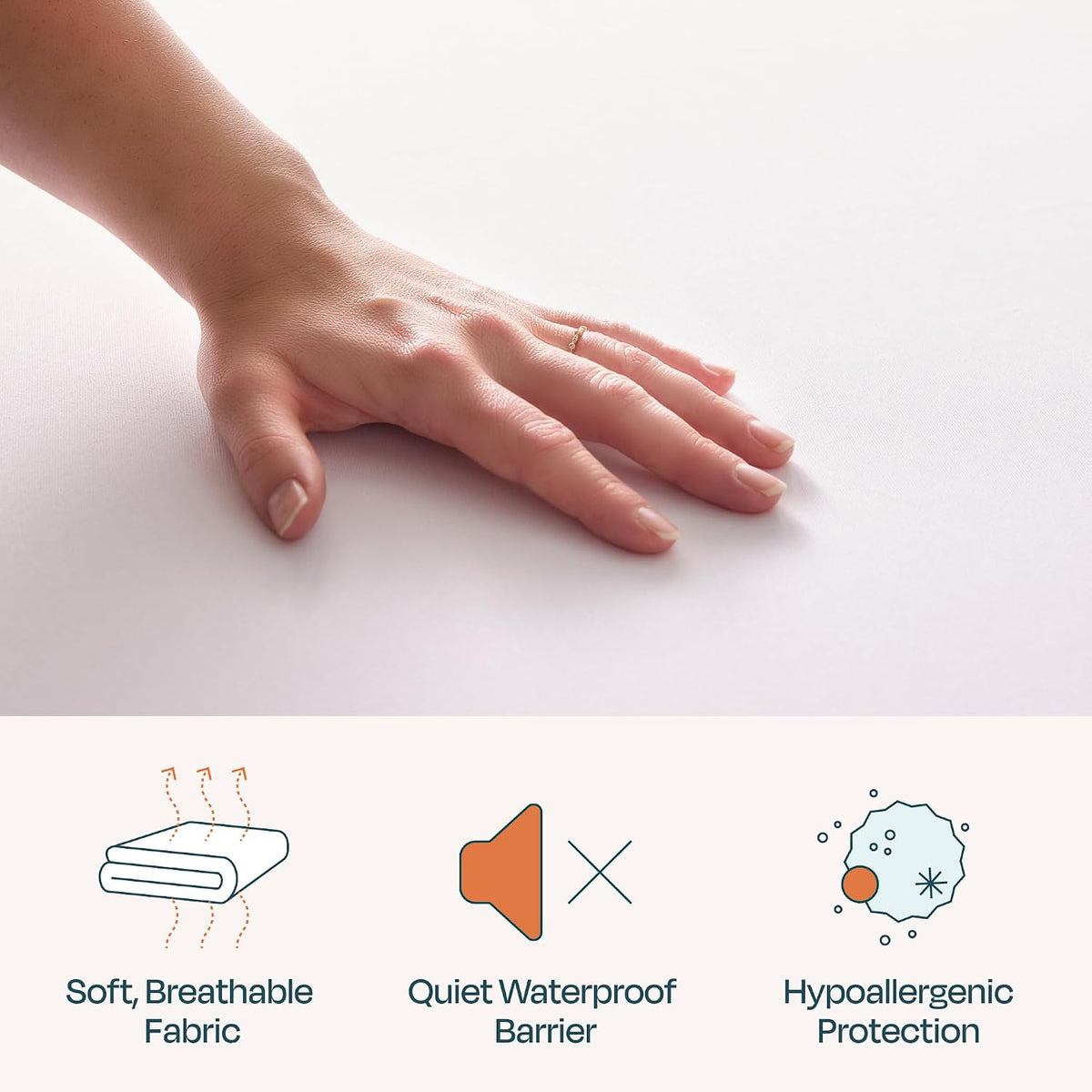 Linenspa Waterproof Mattress Protector, Twin XL Size – Fitted Sheet Style, Breathable, Machine Washable & Dryer Safe, White
