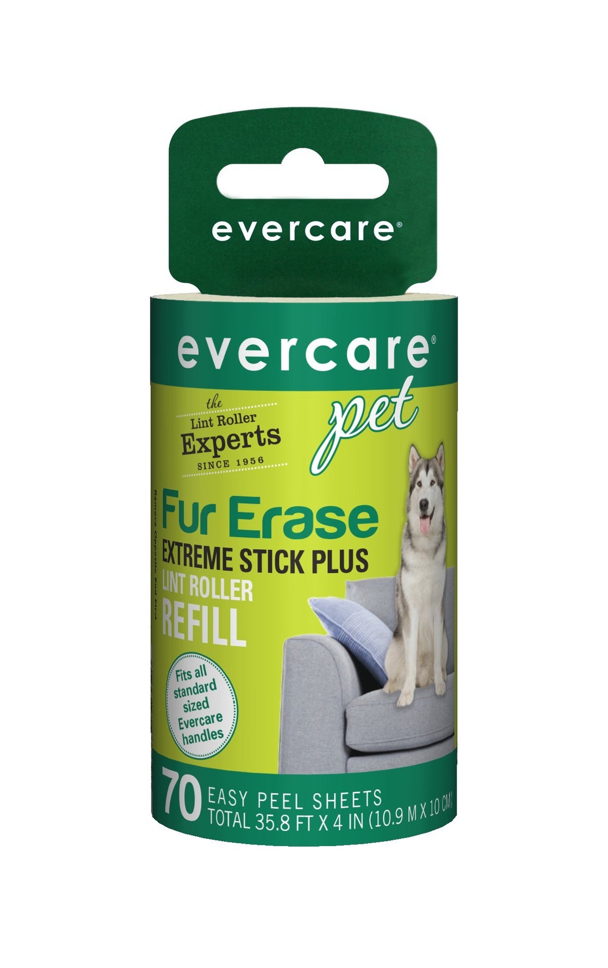 Evercare Pack of 4 Pet Extreme Stick Plus Lint Roller Refill Rolls