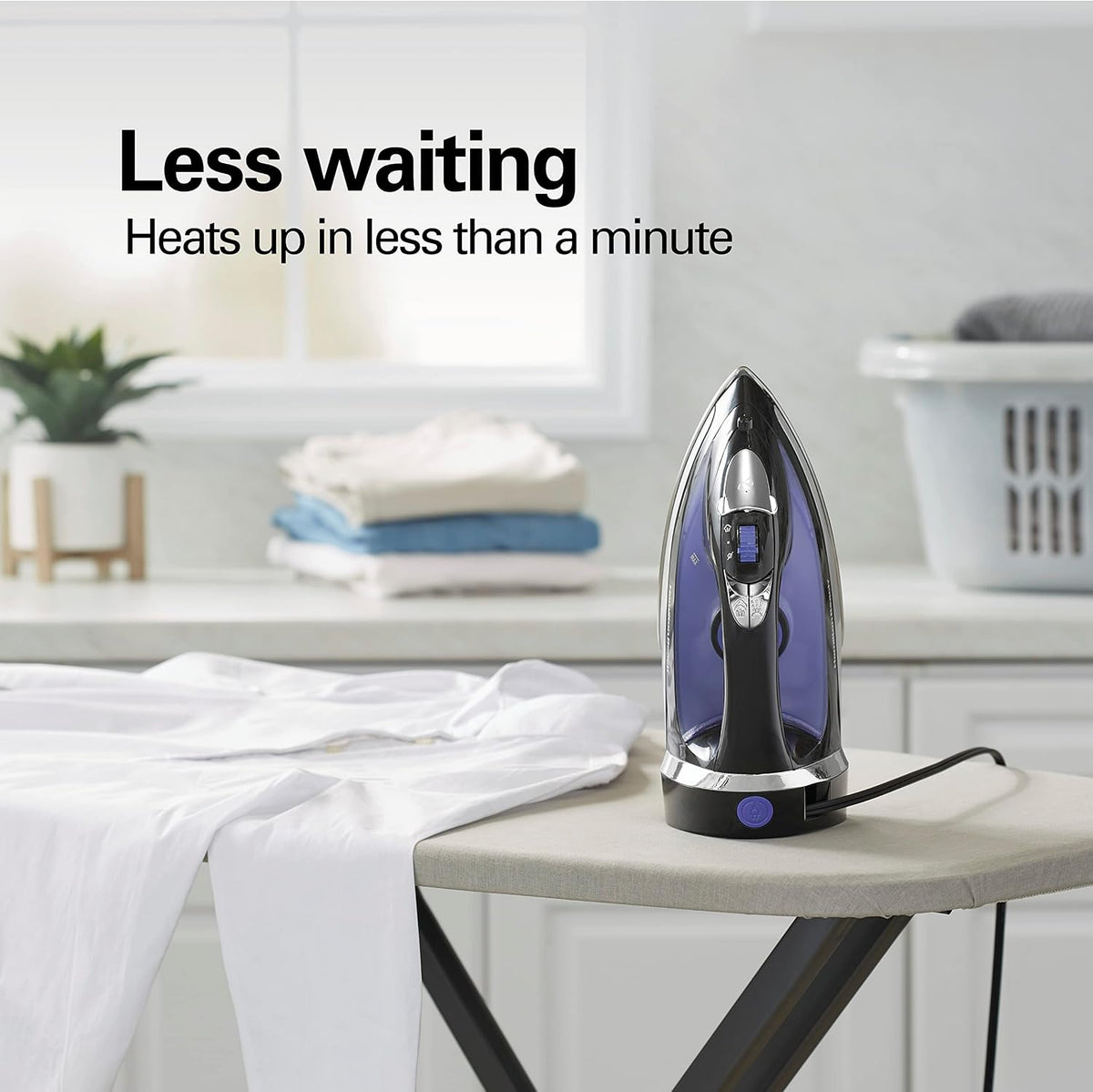 Hamilton Beach Steam Iron for Clothes With Versatile Steam Options