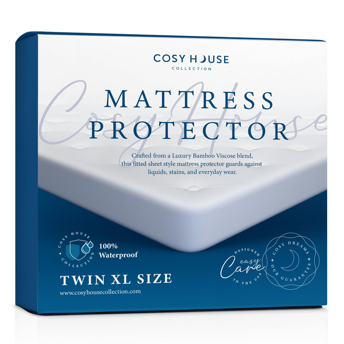 Cosy House Collection Luxury Mattress Protector Rayon Derived from Bamboo