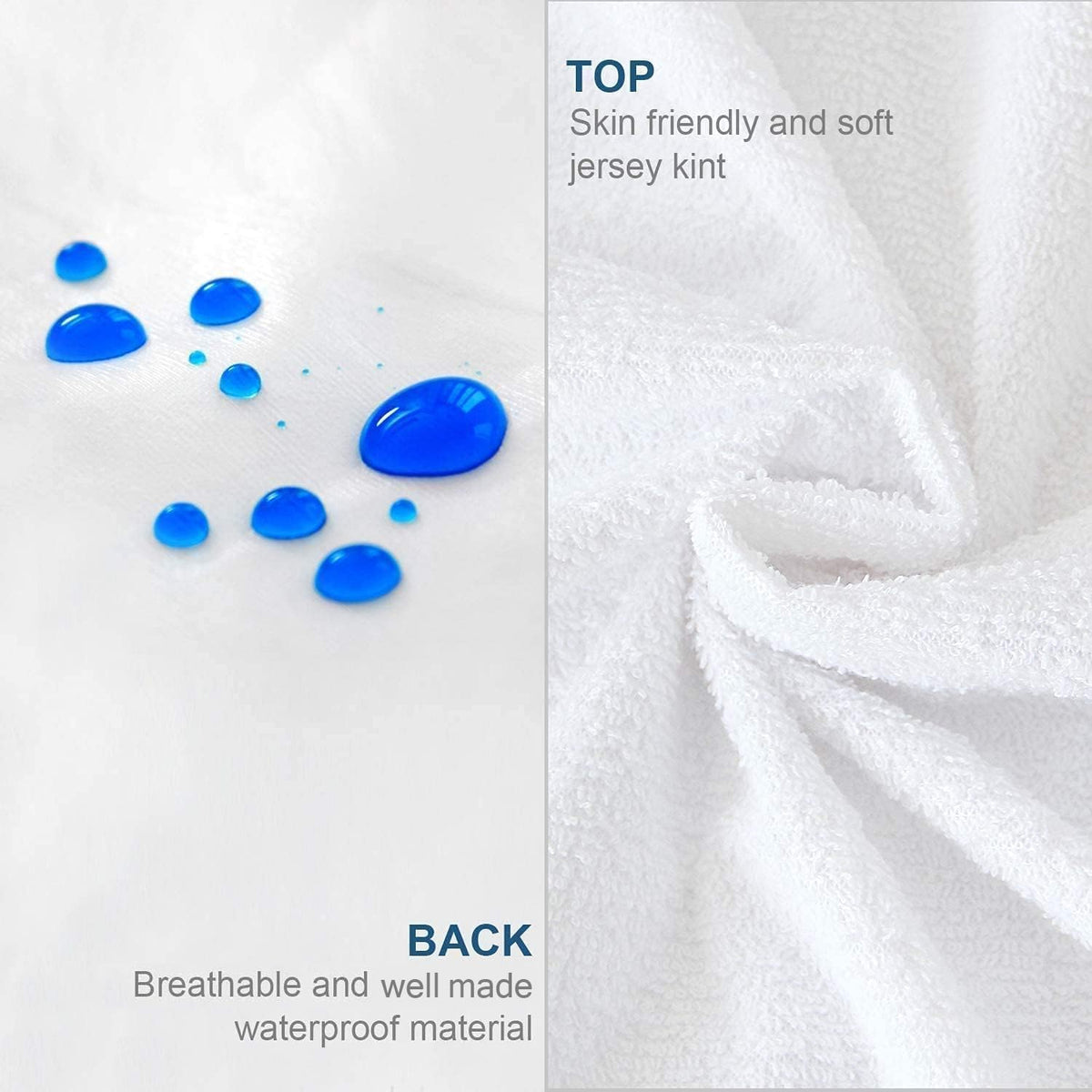 Queen Mattress Protector Zippered,Soft Terry Surface Mattress Encasement