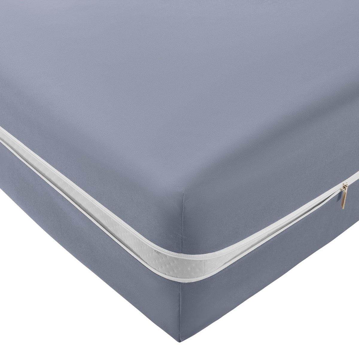 SiinvdaBZX Zipper Fitted Sheet King Only, Light Gray