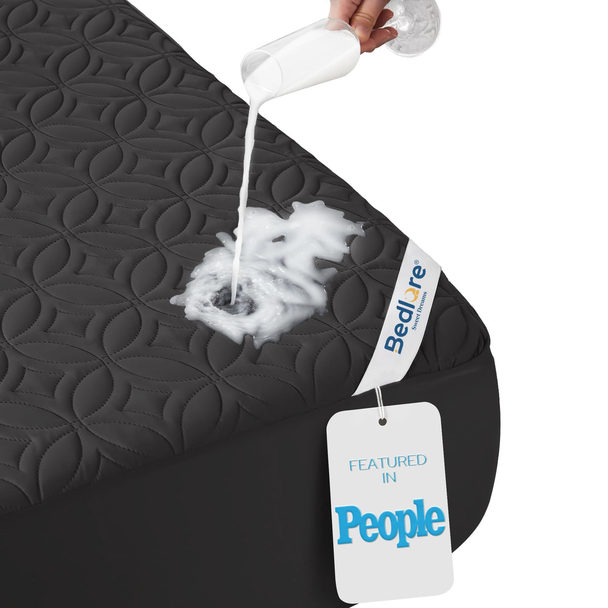 BEDLORE Waterproof Mattress Protector, King Size Mattress Pad