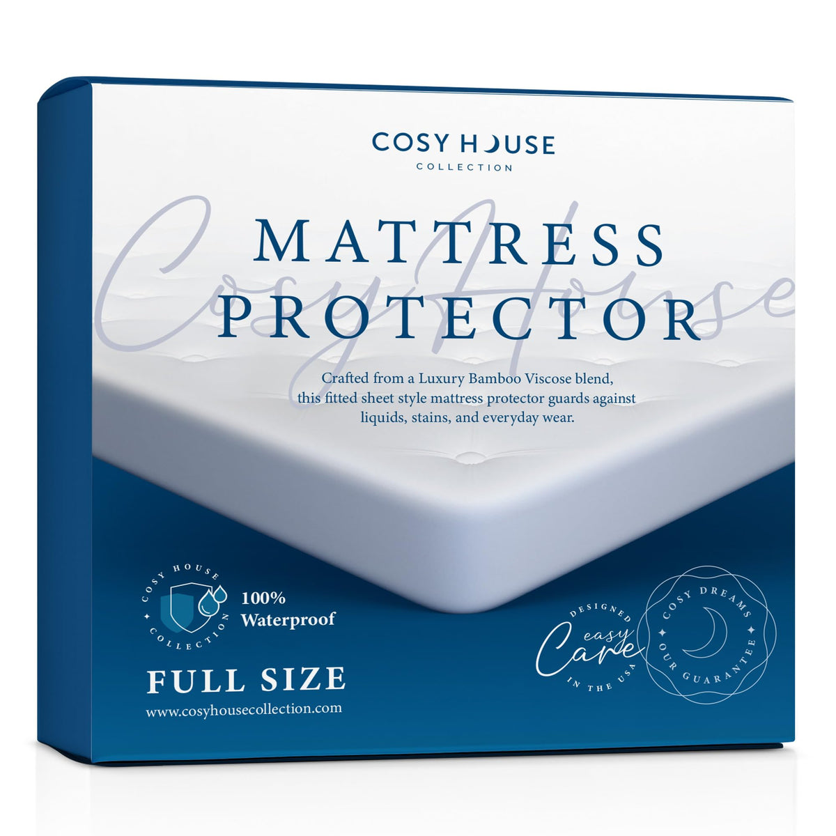 Cosy House Collection Luxury Mattress Protector Rayon Derived from Bamboo
