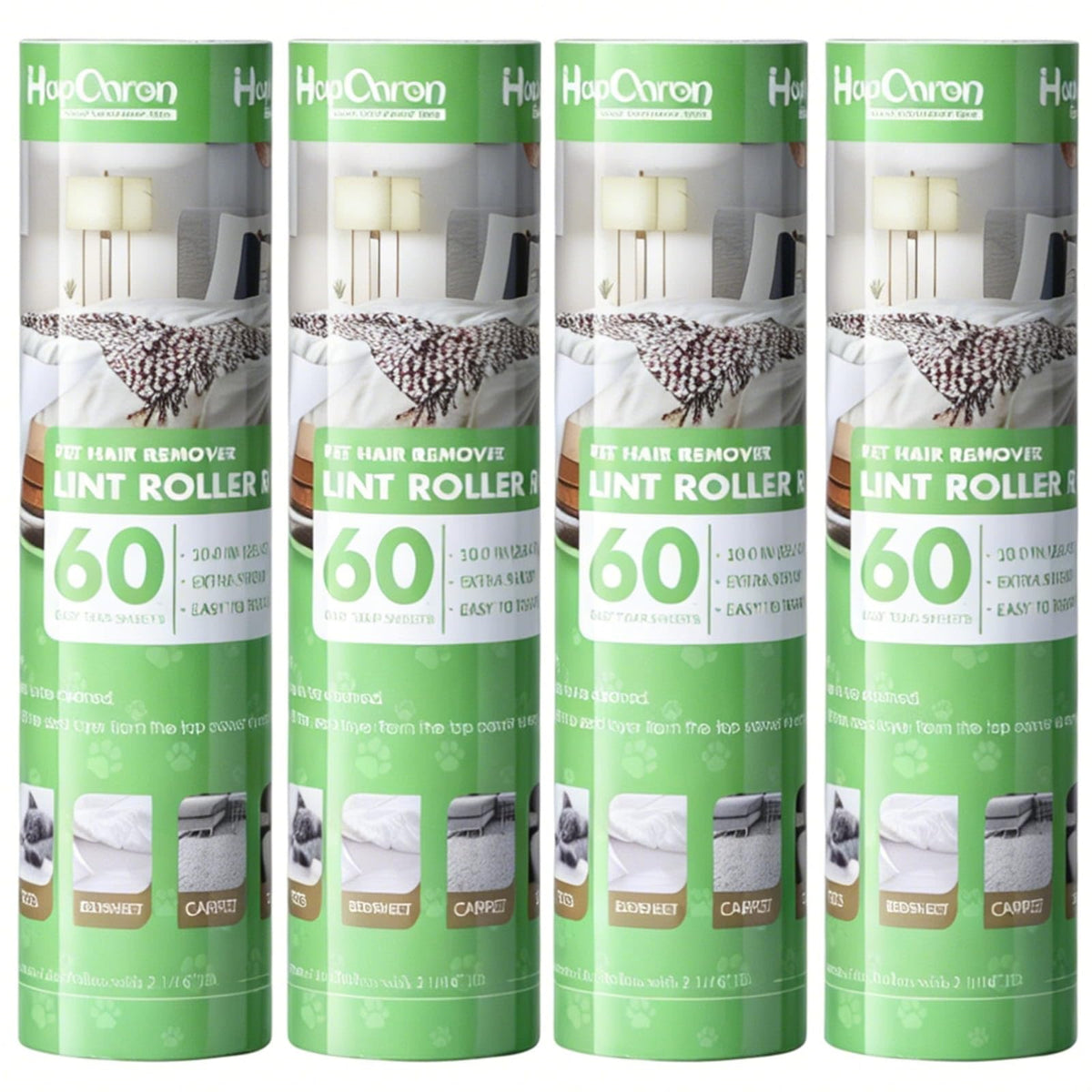 Lint Roller Refills 6.3", 240 Sheets, Extra Sticky, Two-Color Easy Tear-Off