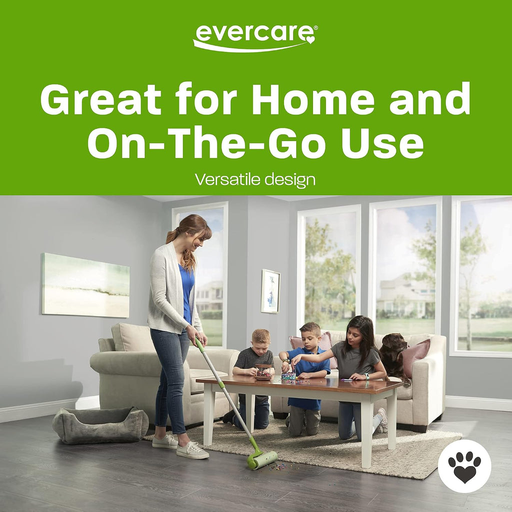 Evercare 10-Inch Mega All-Purpose Pet Hair Lint Roller Refill, 50 Sheets – Sticky Roller for Pet Hair, Cat & Dog Hair Remover, Lint Remover, Pet Hair Remover for Furniture, Clothing & Cars