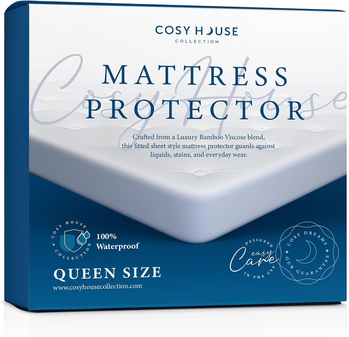 Cosy House Collection Luxury Mattress Protector Rayon Derived from Bamboo