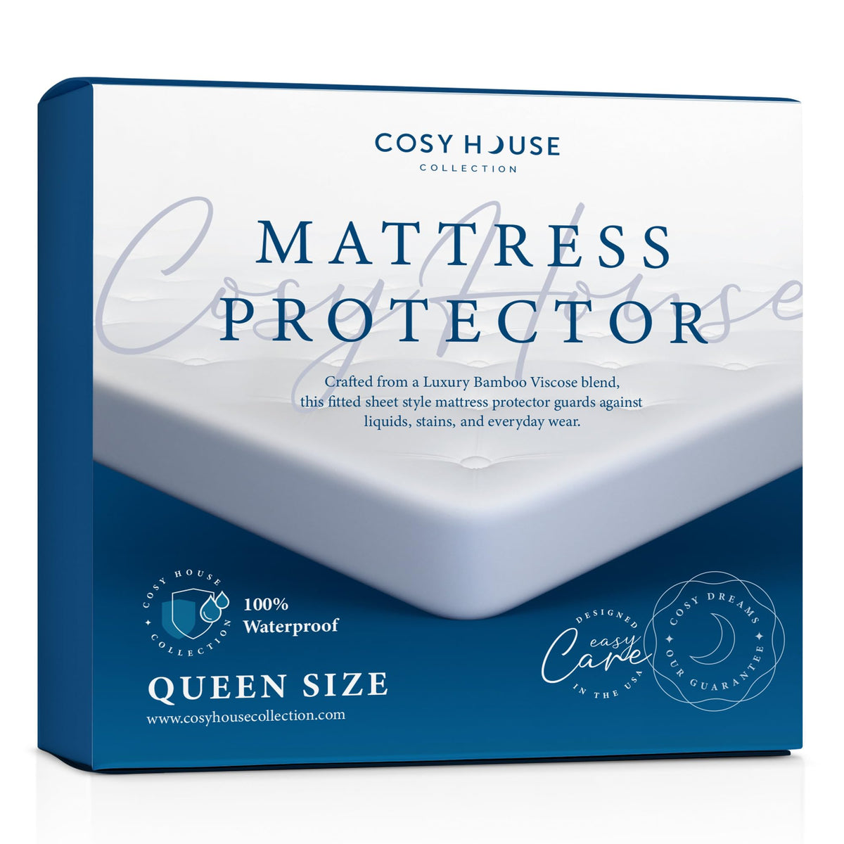 Cosy House Collection Luxury Mattress Protector Rayon Derived from Bamboo