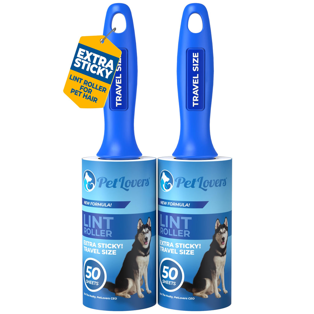 PetLovers Lint Rollers for Pet Hair Extra Sticky 6 Pack - Lint Remover for Clothes