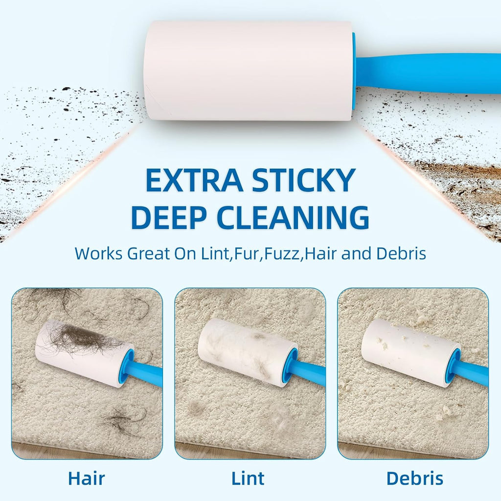 Strong 800-sheet lint Roller removes Dog & cat Fur
