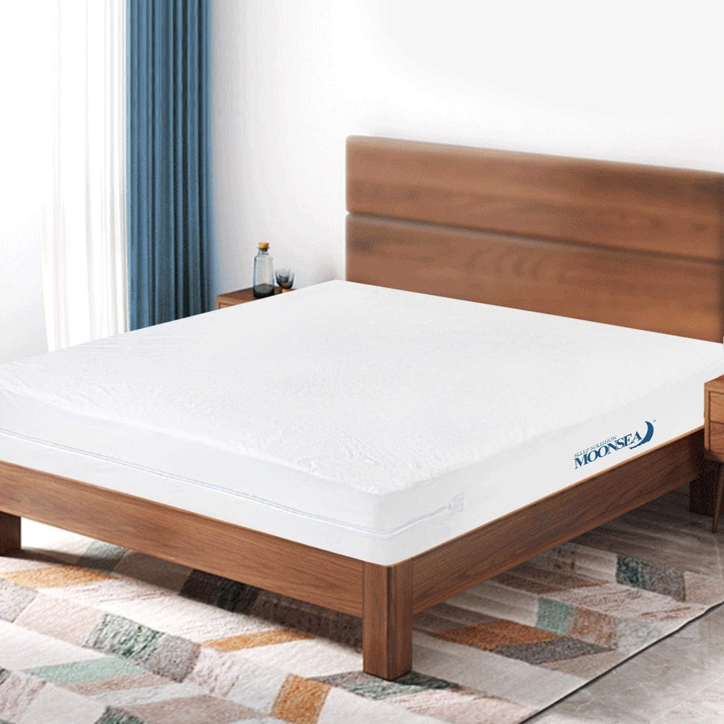 Queen Mattress Protector Zippered,Soft Terry Surface Mattress Encasement