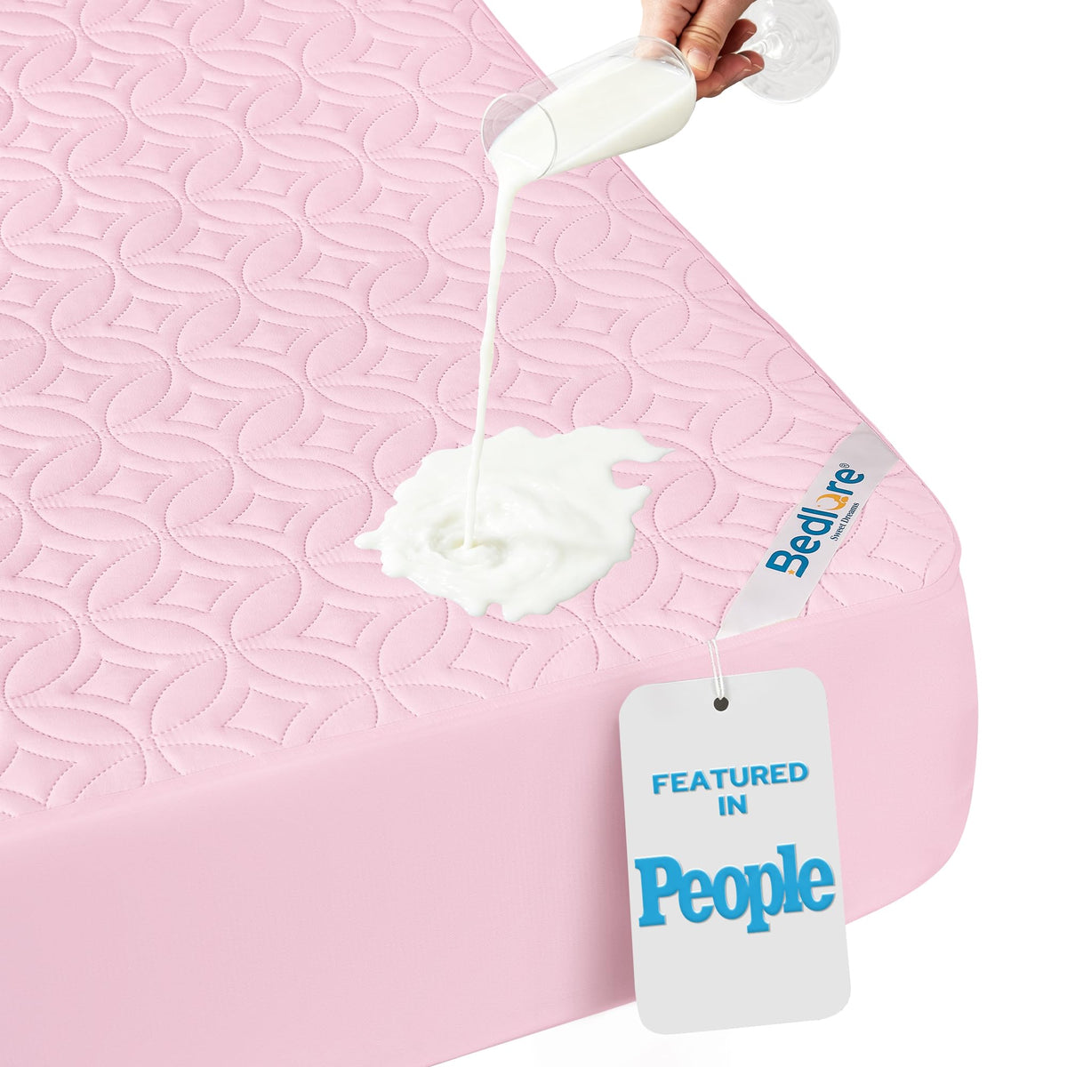 BEDLORE Waterproof Mattress Protector, King Size Mattress Pad