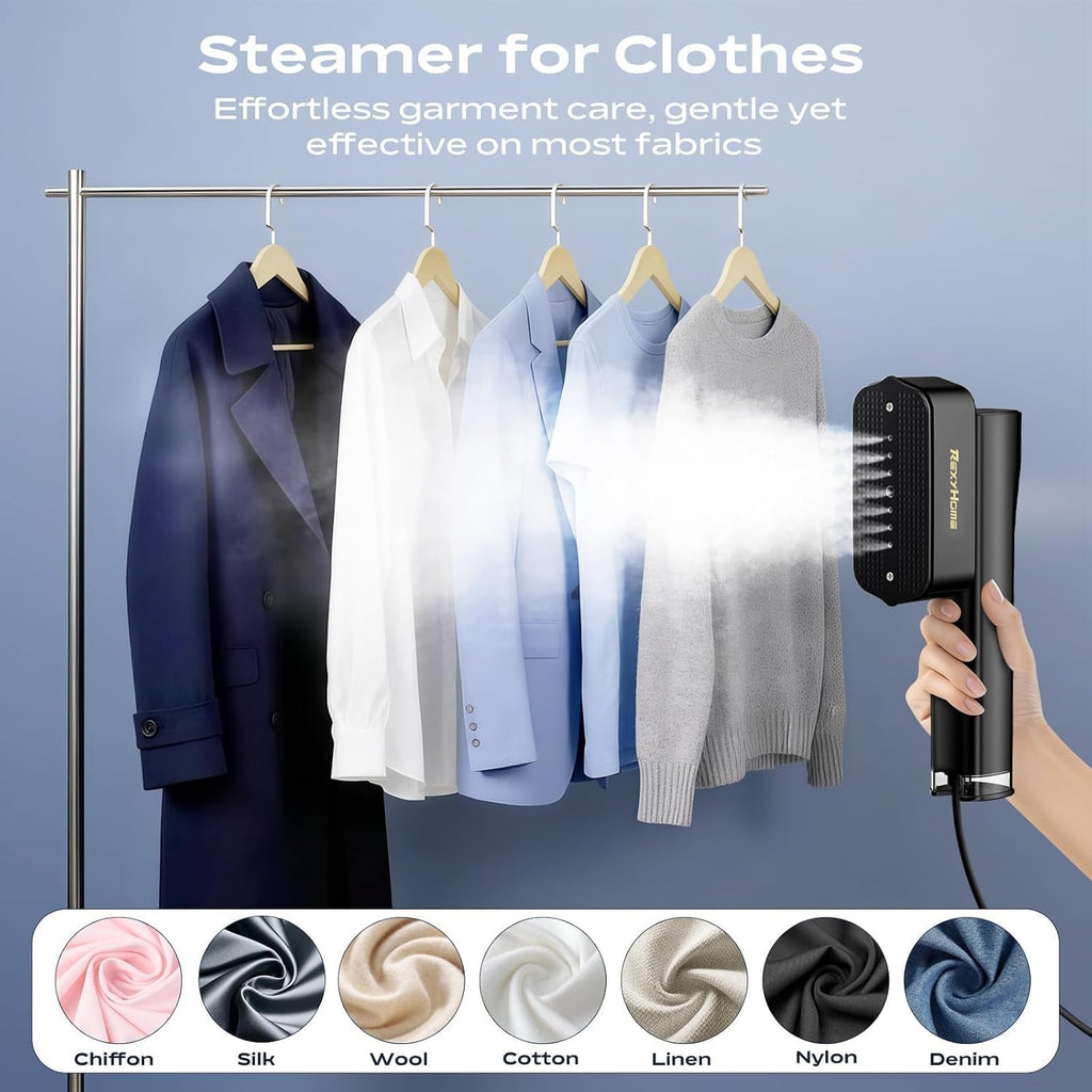 Travel Steamer for Clothes: 1000W Powerful Clothes Steamer & Iron