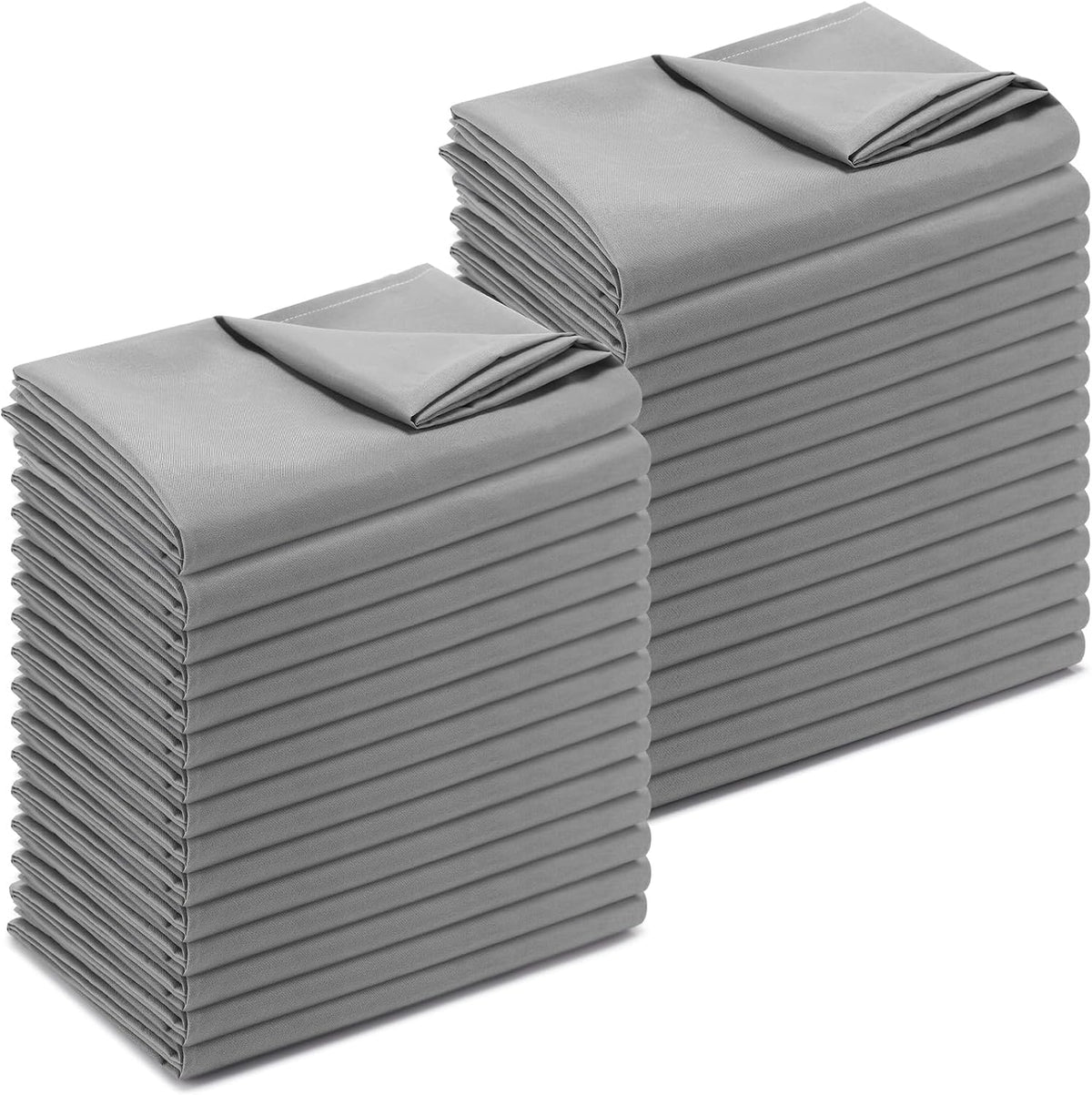 SmoothNovelty 30 Pack Twin Flat Sheets Bulk, Gray, Twin