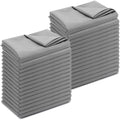 SmoothNovelty 30 Pack Twin Flat Sheets Bulk, Gray, Twin