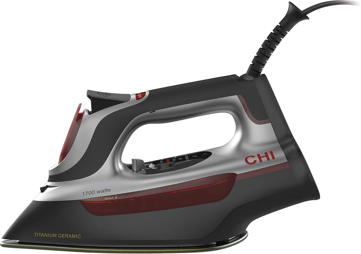 CHI Steam Iron for Clothes, 1700 Watts, XL 10" Cord
