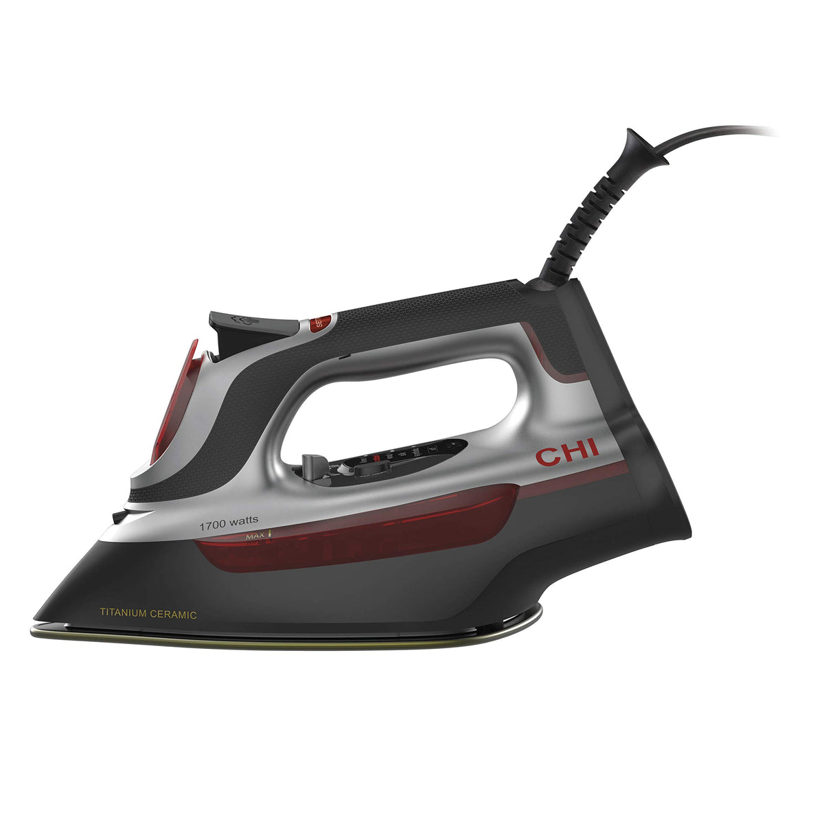 CHI Steam Iron for Clothes, 1700 Watts, XL 10" Cord